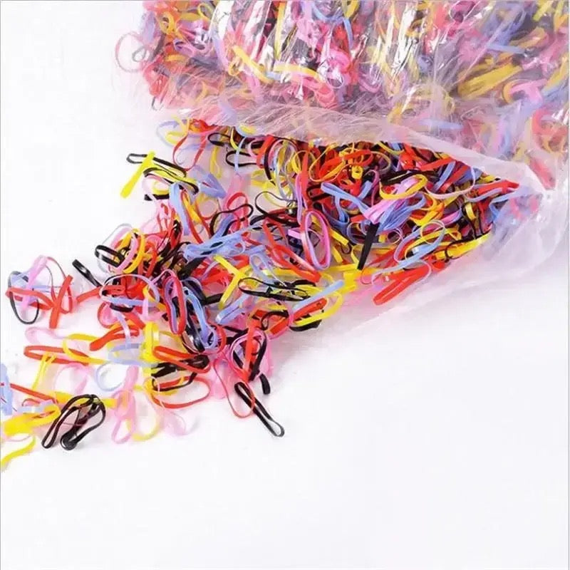 800Pcs/Pack Elastic Band Ponytail Rope Hair Accessories for Girls Rubber Hairband 462039