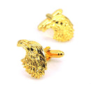 Cufflinks for Men High Quality Luxury Black Crystal Eagle Head Formal Business Dress Shirt Cuff XK2S014 - TUZZUT Qatar Online Shopping