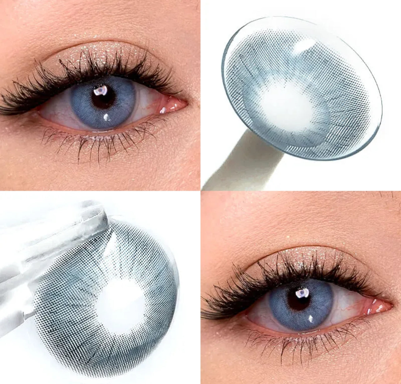 Unibling Rome Time Blue Contact Lenses for Eyes (1 Pair) Unibling Rome Time Blue Contact Lenses for Eyes (1 Pair)