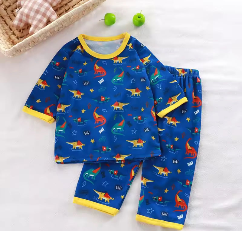 Kids Summer Casual Pajamas Boys Girls 1595302 - TUZZUT Qatar Online Shopping