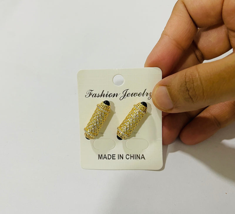 Large Sparkling Big Zircon Crystal Earrings For Girls Wedding X45852277 - TUZZUT Qatar Online Shopping
