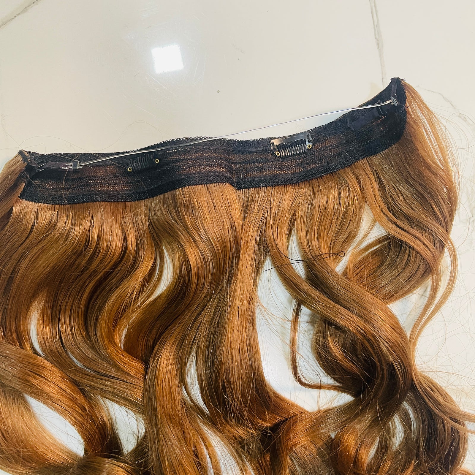 Synthetic Natural Wavy 2Clips And Adjustable Fish Line Invisible Hair Extensions -ry16 Synthetic Natural Wavy 2Clips And Adjustable Fish Line Invisible Hair Extensions -ry16