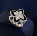 four-petal flower Women Fashion Rings -S4604085