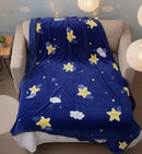 Star Flannel Throw Blanket 120*200cm 492893 - TUZZUT Qatar Online Shopping