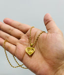 Stylish and Charming Love Gold Colour Necklace S4578237 - TUZZUT Qatar Online Shopping