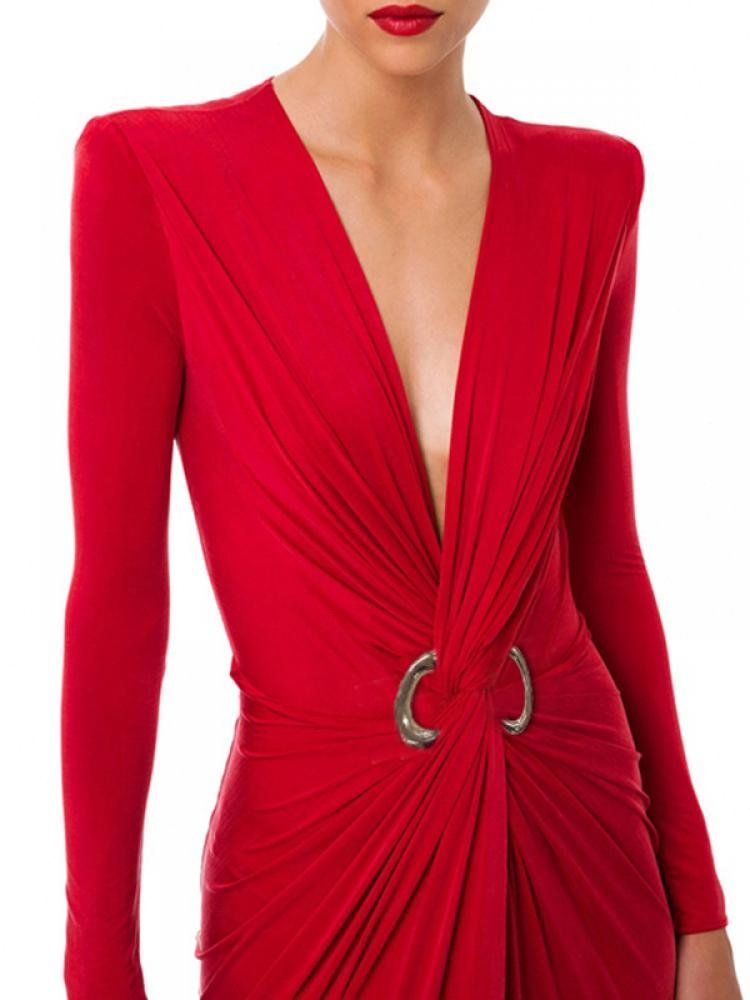 Women's Tight Fitting Evening Party Dresses 140736 - TUZZUT Qatar Online Shopping