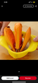 Manual Home Use Fruit Slicer Stainless Steel Mango Cutter S4504817 - TUZZUT Qatar Online Shopping