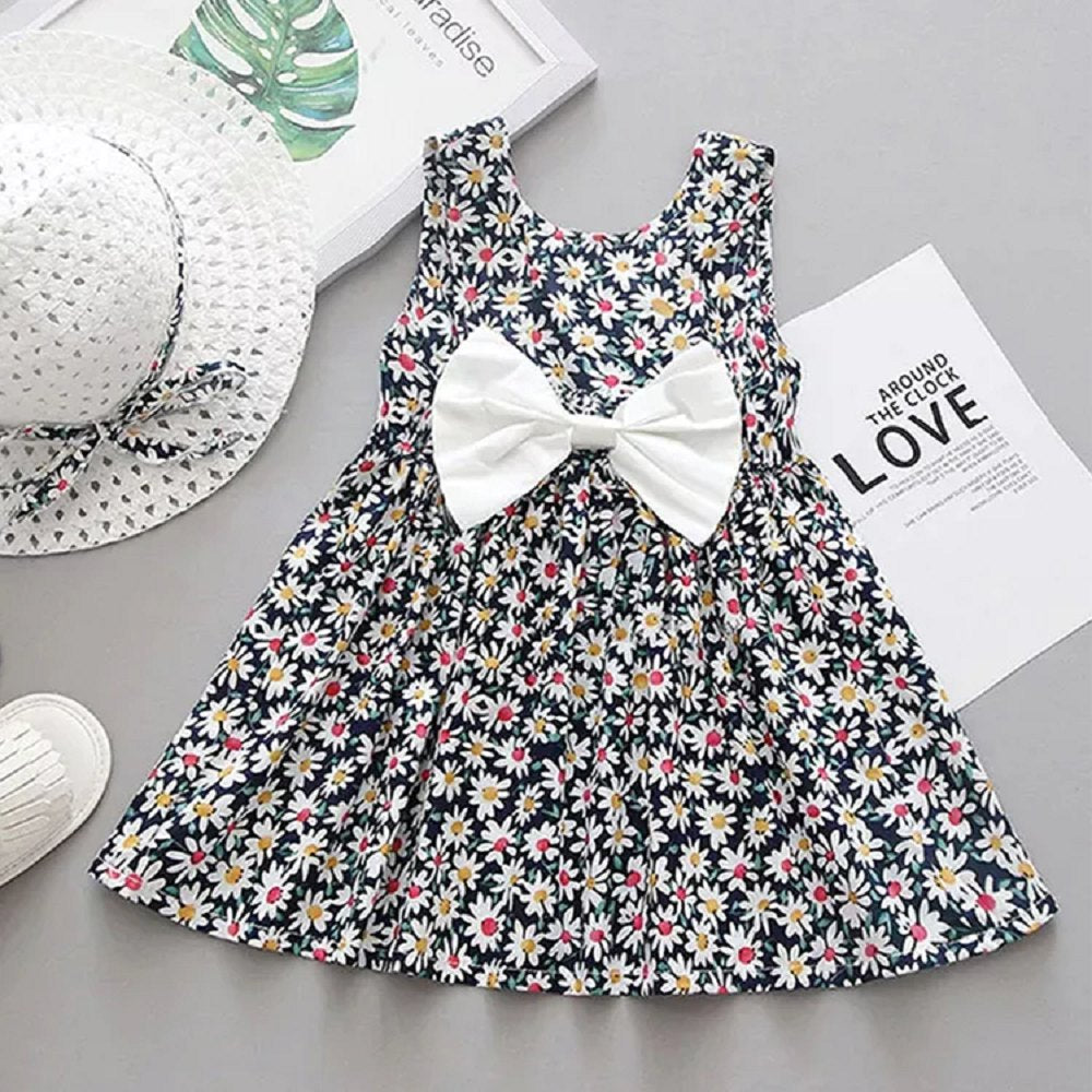 Cute Floral Cotton Dress for Girls Summer Children's 655429 Cute Floral Cotton Dress for Girls Summer Children's 655429