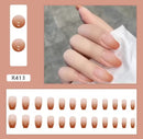 24pcs REMOVABLE FAKE NAILS BEAUTY NAIL ART FASHION STYLE - TUZZUT Qatar Online Shopping