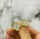 Double Flower Ring Female 925 Stamp Opening Flower White Zircon Ring Wedding Valentine's Day Gift -S4642350 - Tuzzut.com Qatar Online Shopping