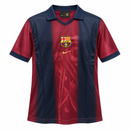 Men’s Burgundy & Navy Barcelona Polo Football Jersey TJ 57