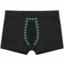 Men’s Black Boxer Briefs with Blue Detail YD18