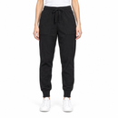 Women’s Black Knit Joggers with Front Patch Pockets NS80