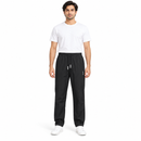 Men’s Black Drawstring Straight-Leg Trousers YD40