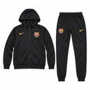 Men’s Black Barcelona Hooded Two-Piece Tracksuit Set JR07