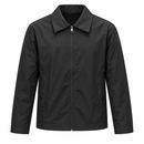 Men’s Black Zip-Up Collared Jacket NS112