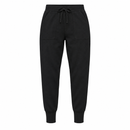 Women’s Black Knit Joggers with Front Patch Pockets NS80