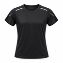 Black Round Neck Short Sleeve Sports T-Shirt YD140