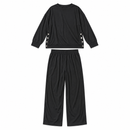 Women’s Black Side-Button Top & Trouser Set NS119