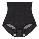 Black High-Waisted Mesh Shaping Briefs YD16