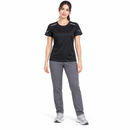 Black Round Neck Short Sleeve Sports T-Shirt YD140
