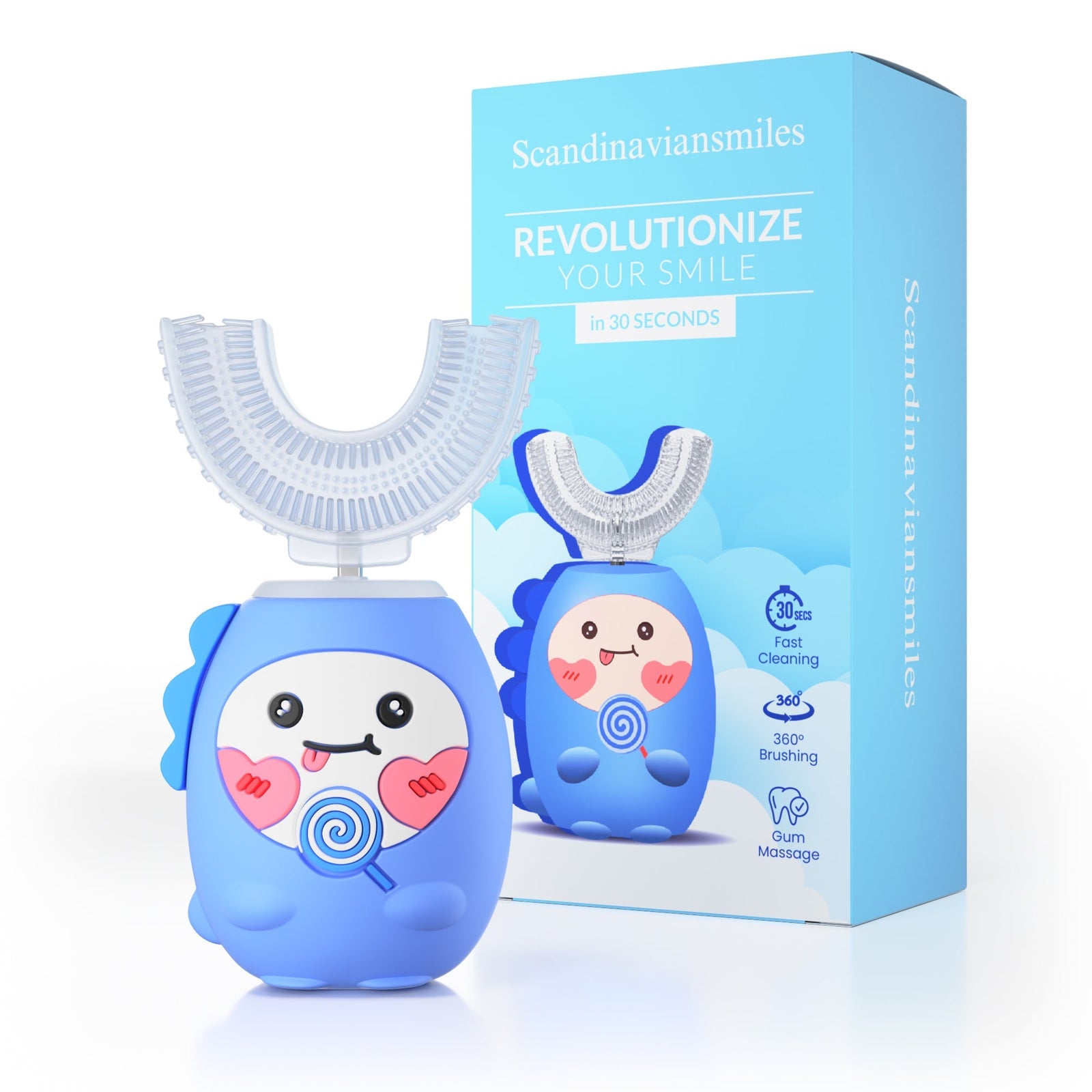 U-Shaped Automatic 360° Whitening Electric Toothbrush For Kids U-Shaped Automatic 360° Whitening Electric Toothbrush For Kids