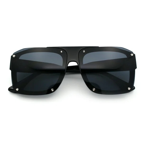 Metal Thorn Stud Mobster Sunglasses S4969025 - TUZZUT Qatar Online Shopping