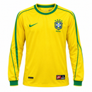 Yellow Brazil Long-Sleeve Football Jersey YD95