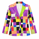 Women’s Multicolour Geometric Print Blazer KU66