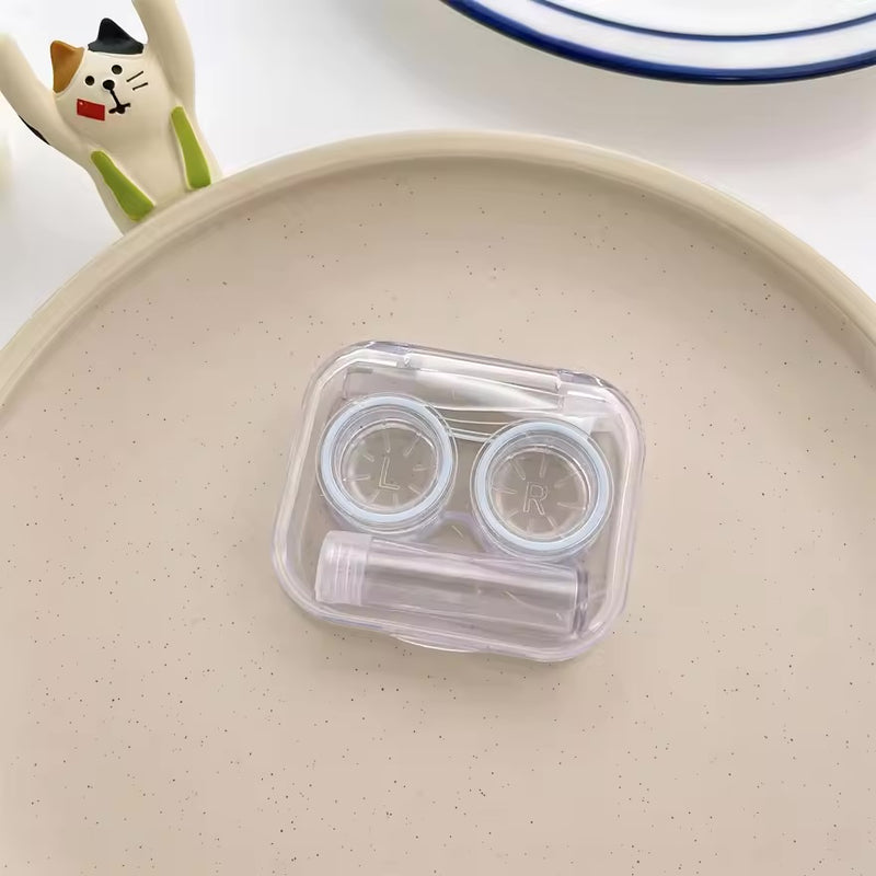 Transparent Contact Lenses Box Portable Contact Lens Case with Tweezer Remover Tools - TUZZUT Qatar Online Shopping