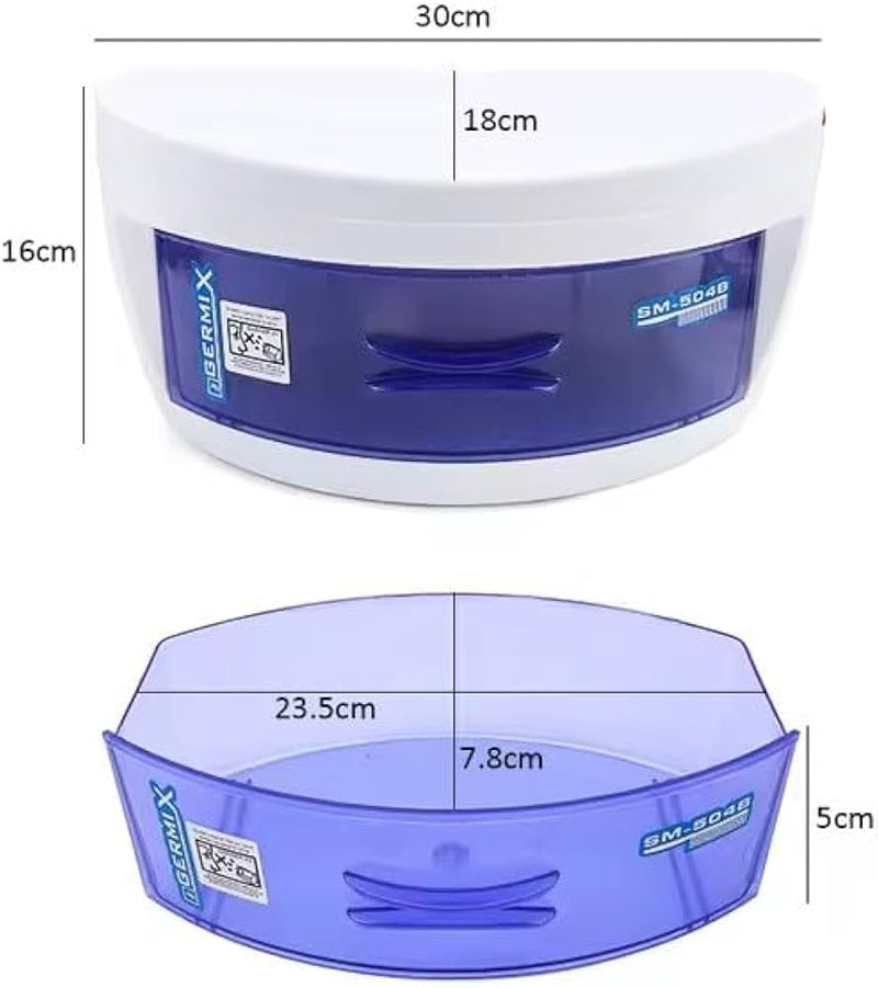 Portable UV Sterilizer Towel Cabinet Box for Nail Beauty Salon Tool Disinfection GERMIX SM -504B - TUZZUT Qatar Online Shopping