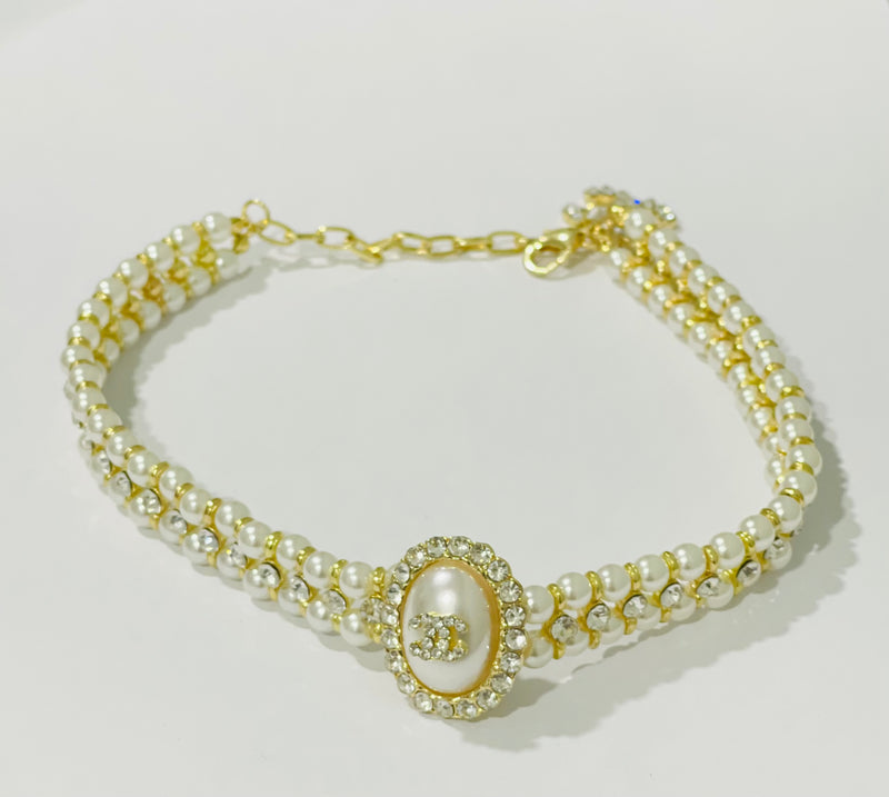 Fashion Bohemian Big Pearl Stud Earring Necklace Set S4490839 - TUZZUT Qatar Online Shopping