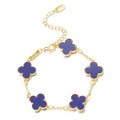 Flower Bracelet Pretty Design Sweet Temperament Enamel Simulated Pearl Bracelet For Women W10181 - TUZZUT Qatar Online Shopping