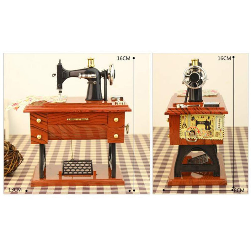 Vintage Sewing Machine Shape Music Box X4346930 - TUZZUT Qatar Online Shopping