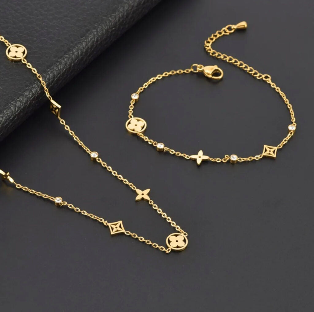 Womens Necklace And Bracelet S4831067