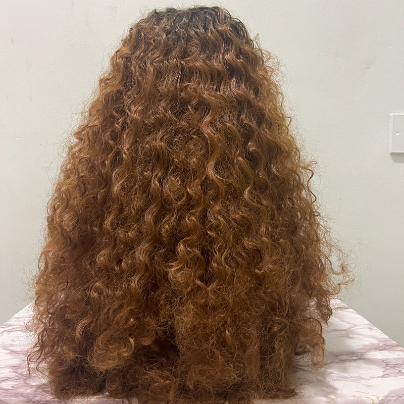 Wigs Deep Wave  Highlight Color Synthetic Wigs 26inch S4648577 - TUZZUT Qatar Online Shopping