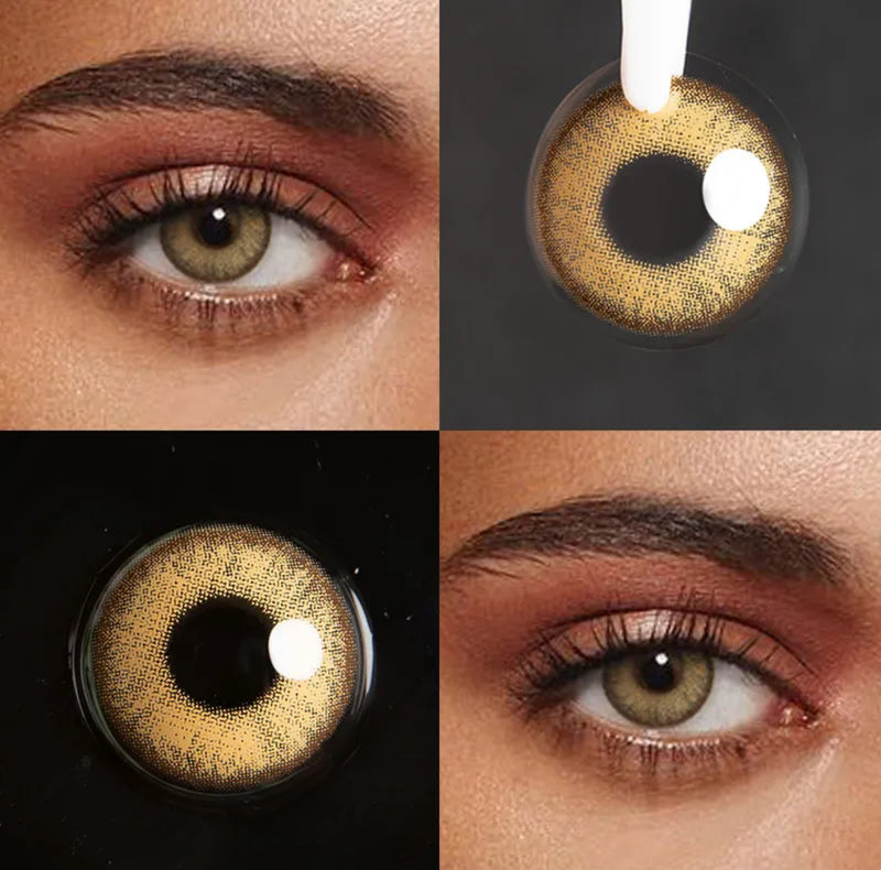 Unibling Dubai Brown Contact Lenses for Eyes (1 Pair) - TUZZUT Qatar Online Shopping