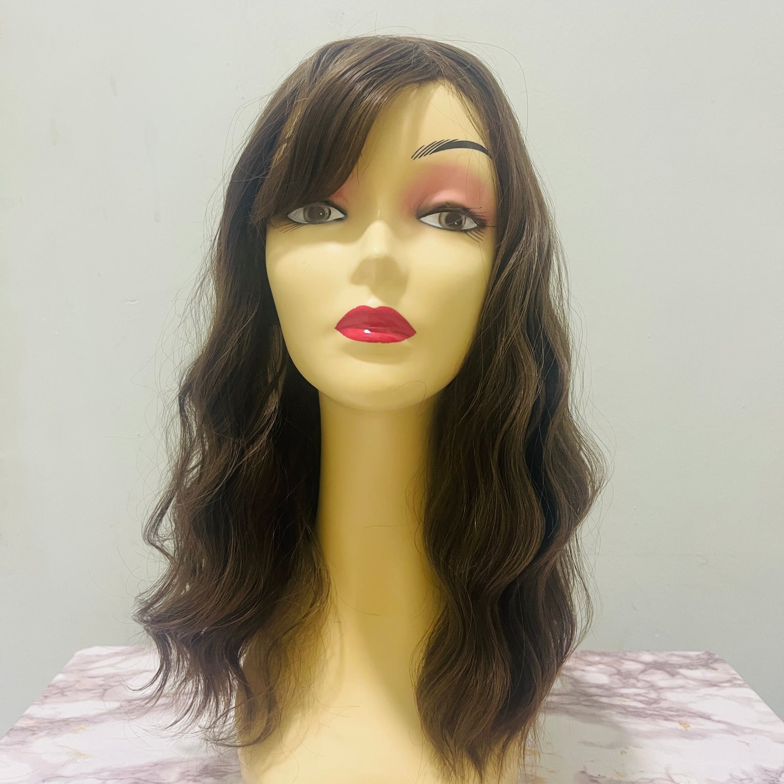 Women Wavy Synthetic Wig 18inch S3919700 Women Wavy Synthetic Wig 18inch S3919700