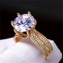Women Fashion White Stone Rings - Tuzzut.com Qatar Online Shopping