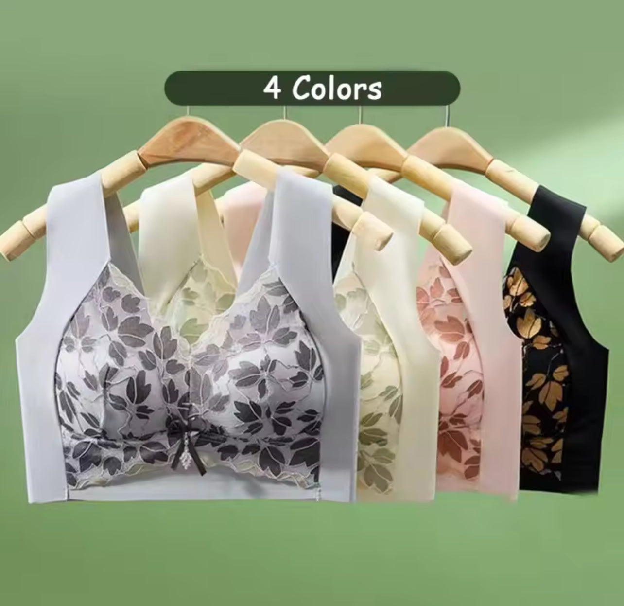 Beautiful Back Leaf Lace Deep V Bras 79798 Beautiful Back Leaf Lace Deep V Bras 79798