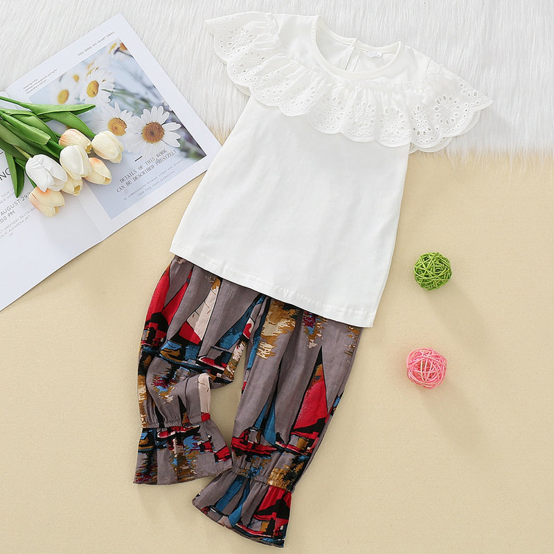 2 Pcs Girls Pants Suit 5-6Y 536717 - TUZZUT Qatar Online Shopping