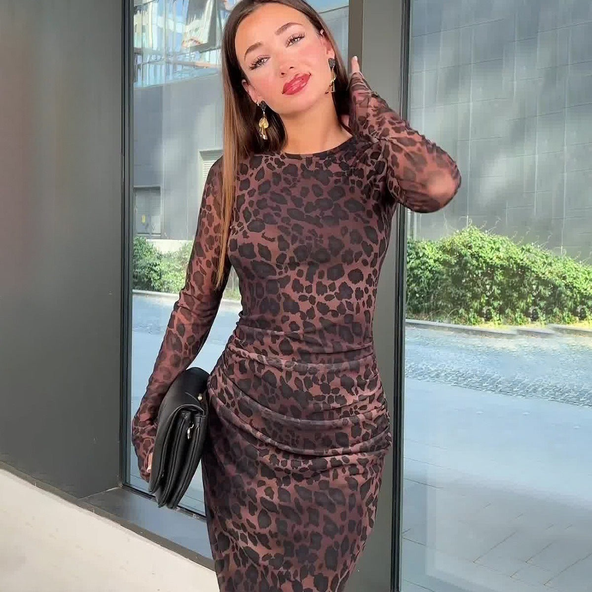 2 Pcs Women's Long Sleeve Bodycon Dress XL 532917 2 Pcs Women's Long Sleeve Bodycon Dress XL 532917