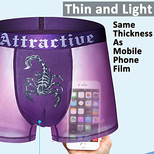 1pc Mens Scorpio Print Ice Silk Underwear 163179 - TUZZUT Qatar Online Shopping