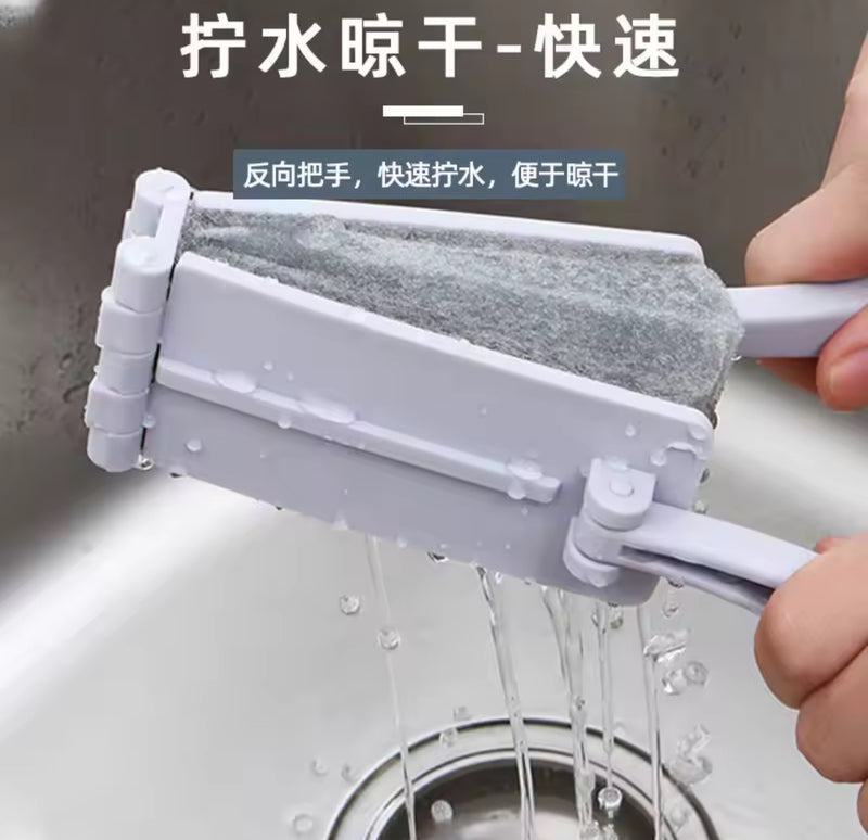 Folding Water Squeezing Sponge Cleaning Brush S3668080 - TUZZUT Qatar Online Shopping