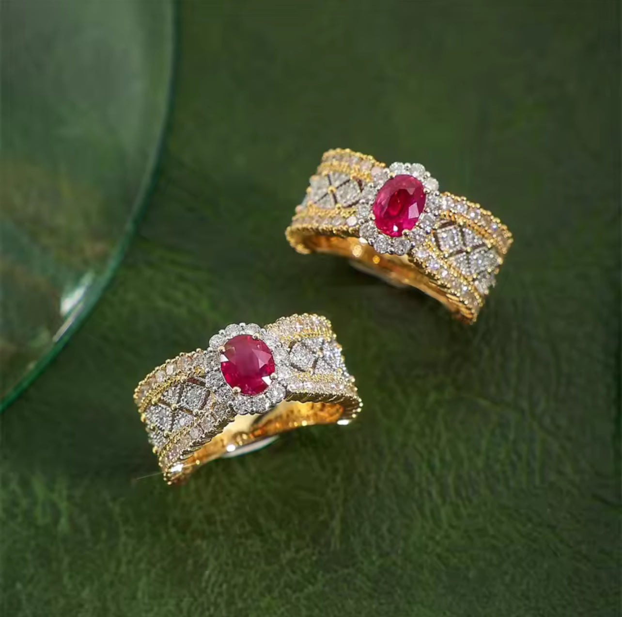 Retro Lace Design Zircon Geometric Adjustable Ring S5059366 Retro Lace Design Zircon Geometric Adjustable Ring S5059366