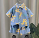 Girls Clothes Suit Children Boys Fashion Cartoon Shirt Shorts 2Pcs/Sets 1580176 - TUZZUT Qatar Online Shopping