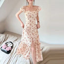 Women's Knee Length Slip Tea Dresses 536905 - TUZZUT Qatar Online Shopping