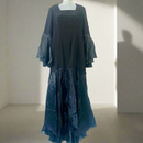 Womens Evening Dress Feathers Party Gown S5082103 - TUZZUT Qatar Online Shopping