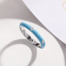 1pc Fashion Multicolor Silver Rings Women S3669672(Size8