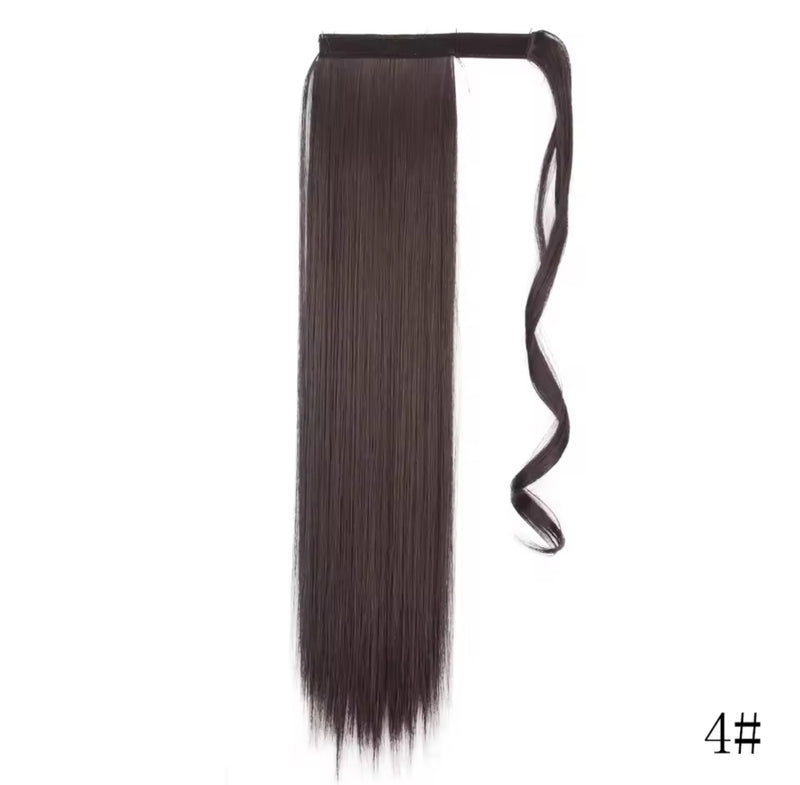 GIRL Synthetic Hair 22'' Long Straight Ponytail Wrap Around Ponytail Clip in Hair Extensions  S4804059 - TUZZUT Qatar Online Shopping